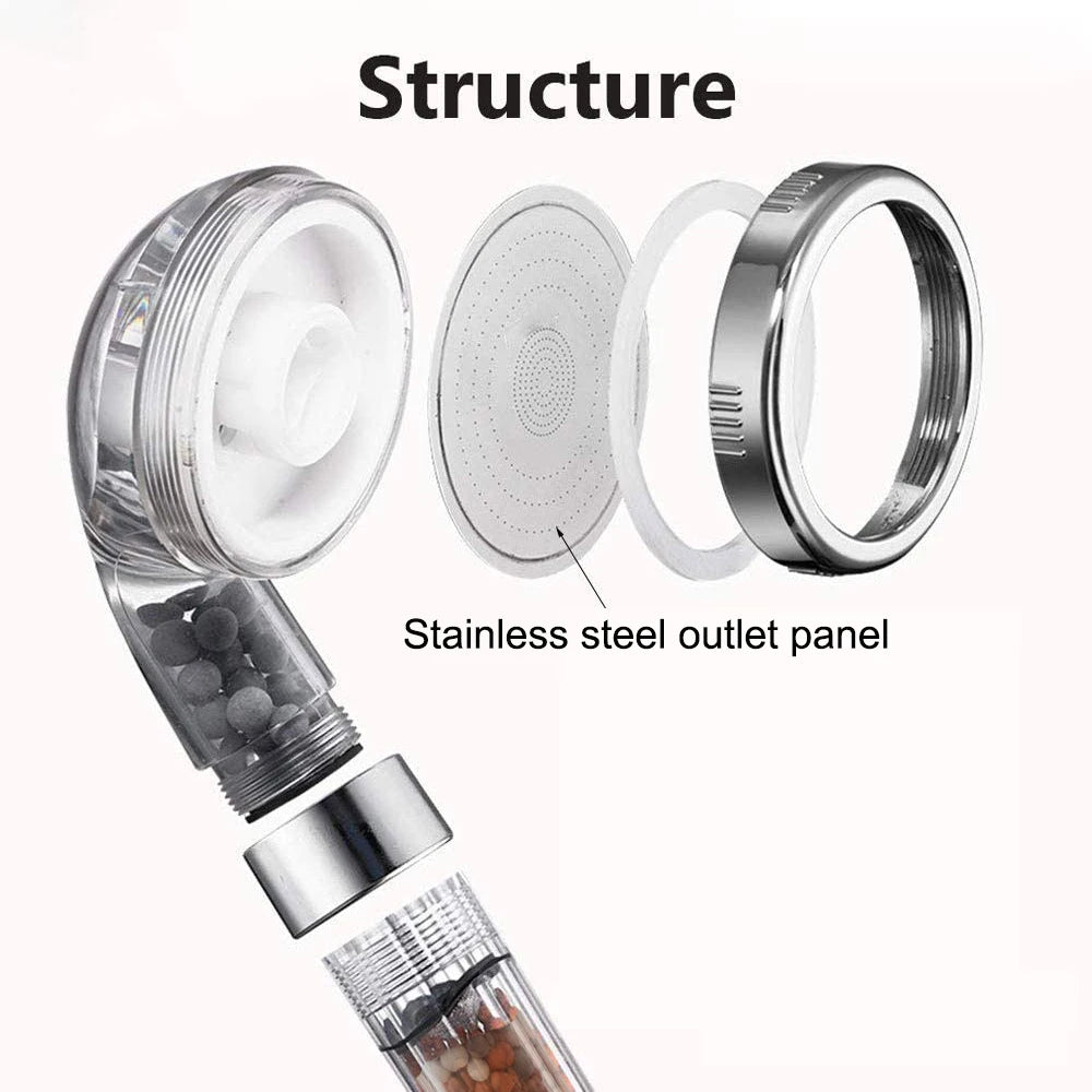 High Pressure ADJUSTABLE Hand Filter Spa Shower Head