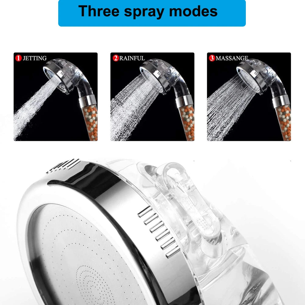 High Pressure ADJUSTABLE Hand Filter Spa Shower Head